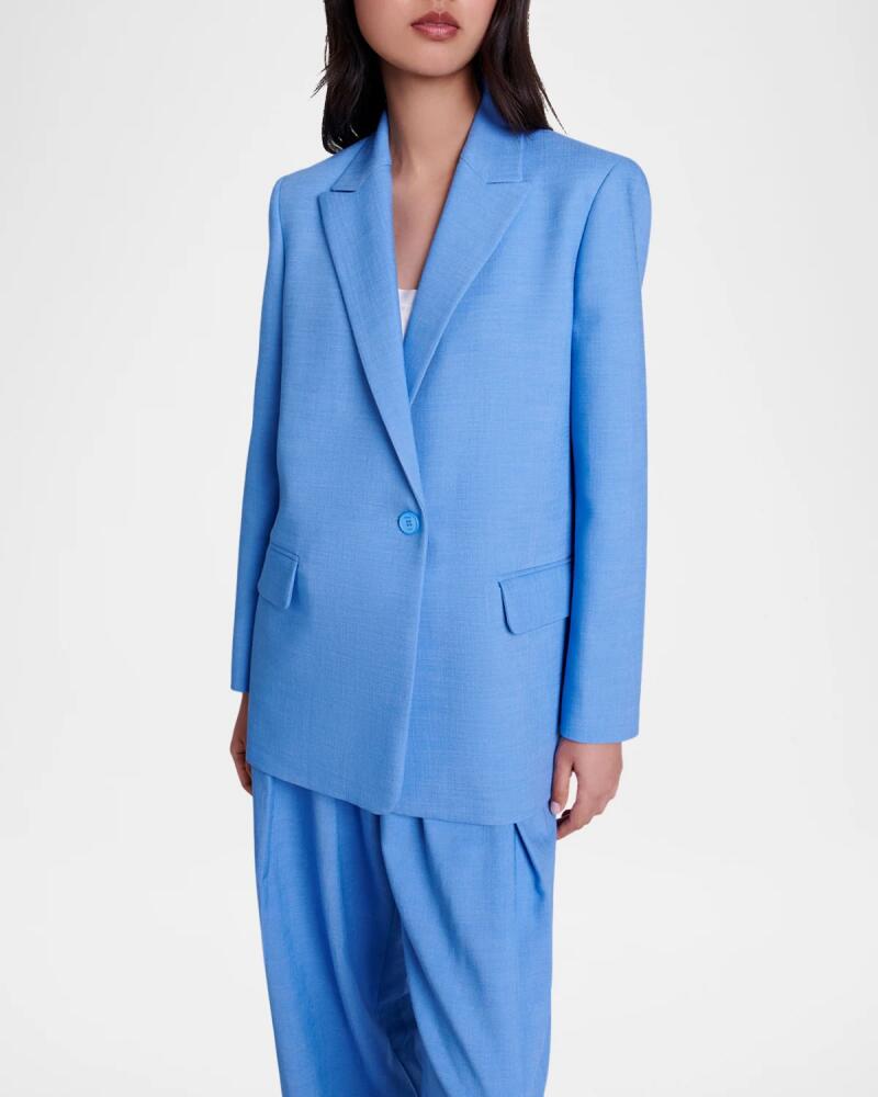 Maje Villea Textured Single-Breasted Blazer Cover