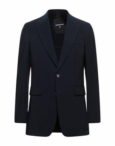 Patrizia Pepe Man Blazer Midnight blue Viscose, Polyester Cover