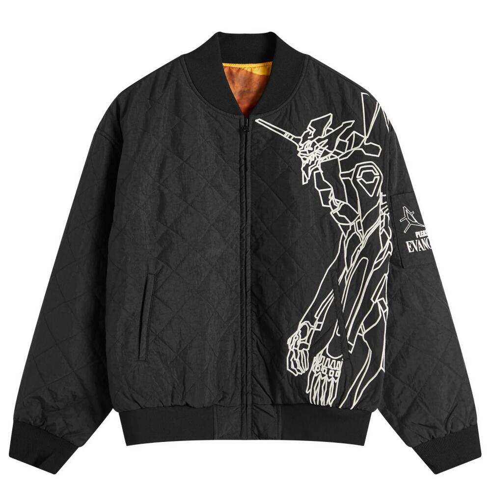 Pleasures Men's Humanoid Reversible Bomber Jacket in Black Cover