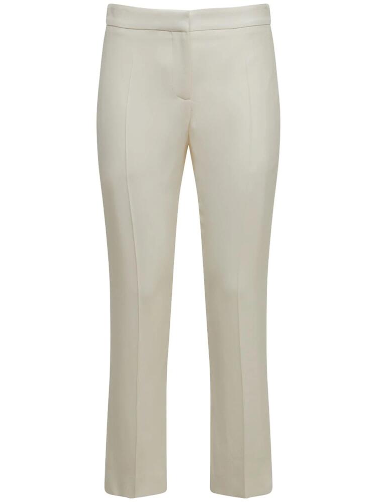 ALEXANDER MCQUEEN Viscose Blend High Rise Straight Pants Cover