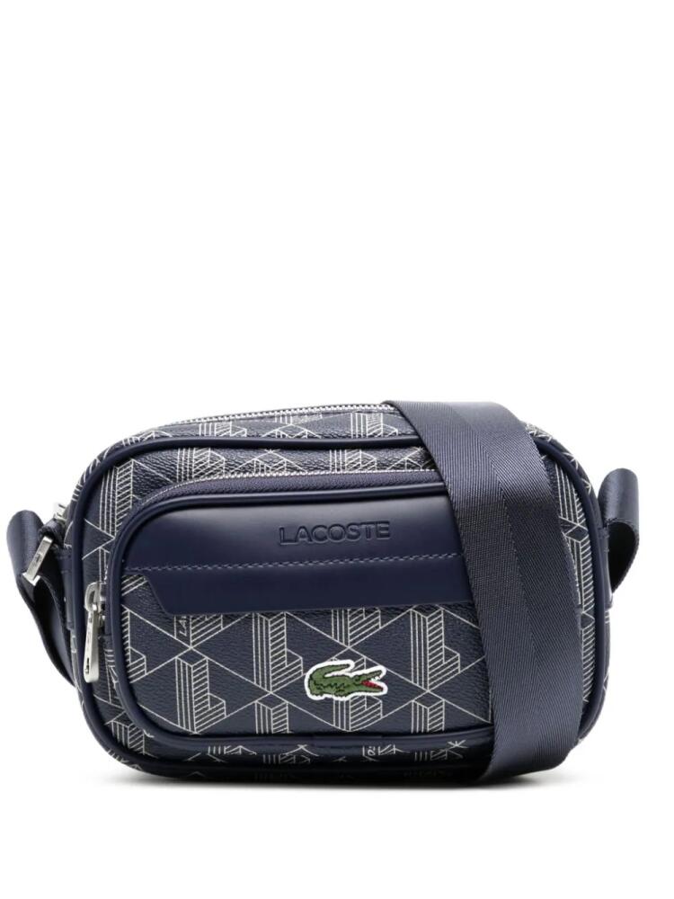 Lacoste The Bend monogram crossbody bag - Blue Cover