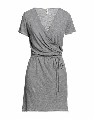 Lanston Woman Mini dress Grey Polyester, Cotton, Rayon Cover