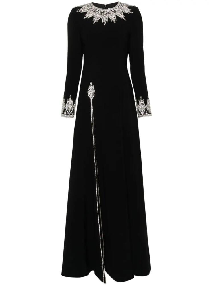 Dina Melwani crystal-embellished maxi dress - Black Cover