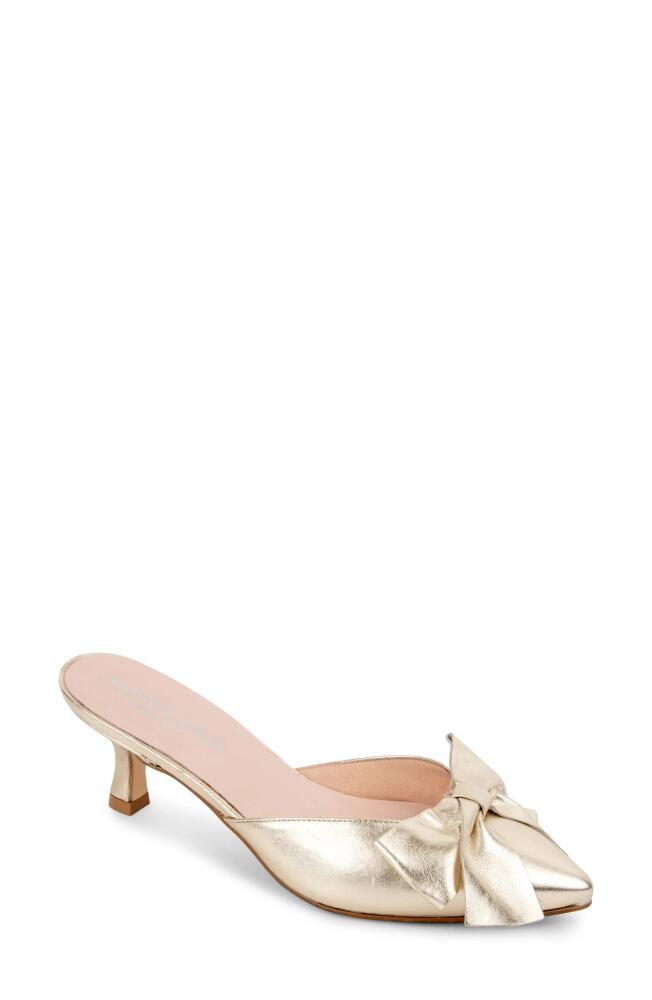 patricia green Malibu Kitten Heel Mule in Gold Cover