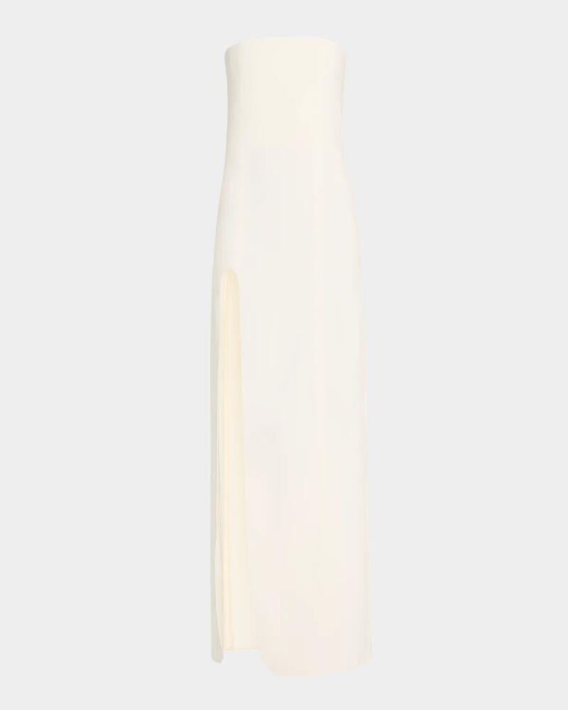 Stella McCartney Strapless Slit Bustier Gown Cover