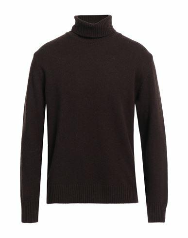 Retois Man Turtleneck Cocoa Merino Wool Cover