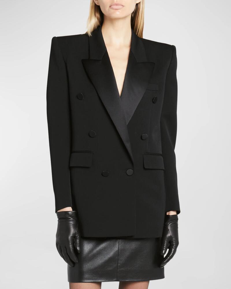 Saint Laurent Silk Lapel Blazer Jacket Cover