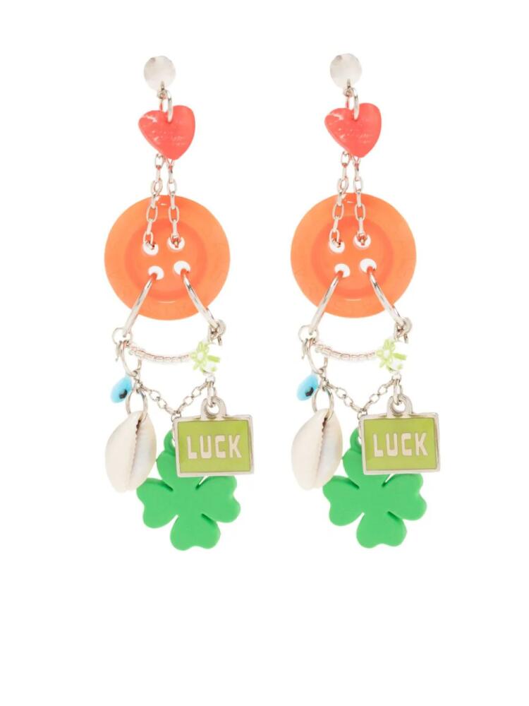 Amir Slama Luck clover-charm earring - Multicolour Cover