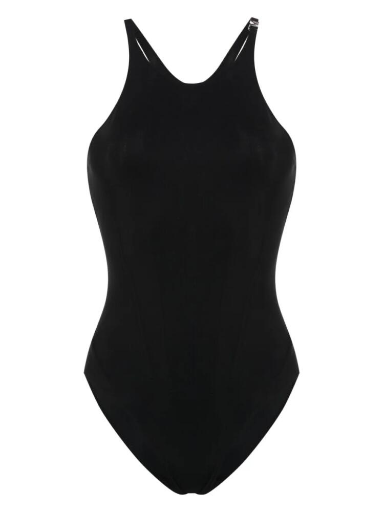 Mugler corset-style swimsuit - Black Cover