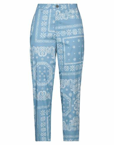 Berwich Woman Pants Pastel blue Cotton, Polyamide, Elastane Cover