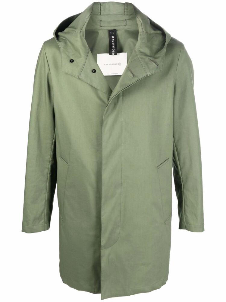 Mackintosh Chryston short hooded coat - Green Cover