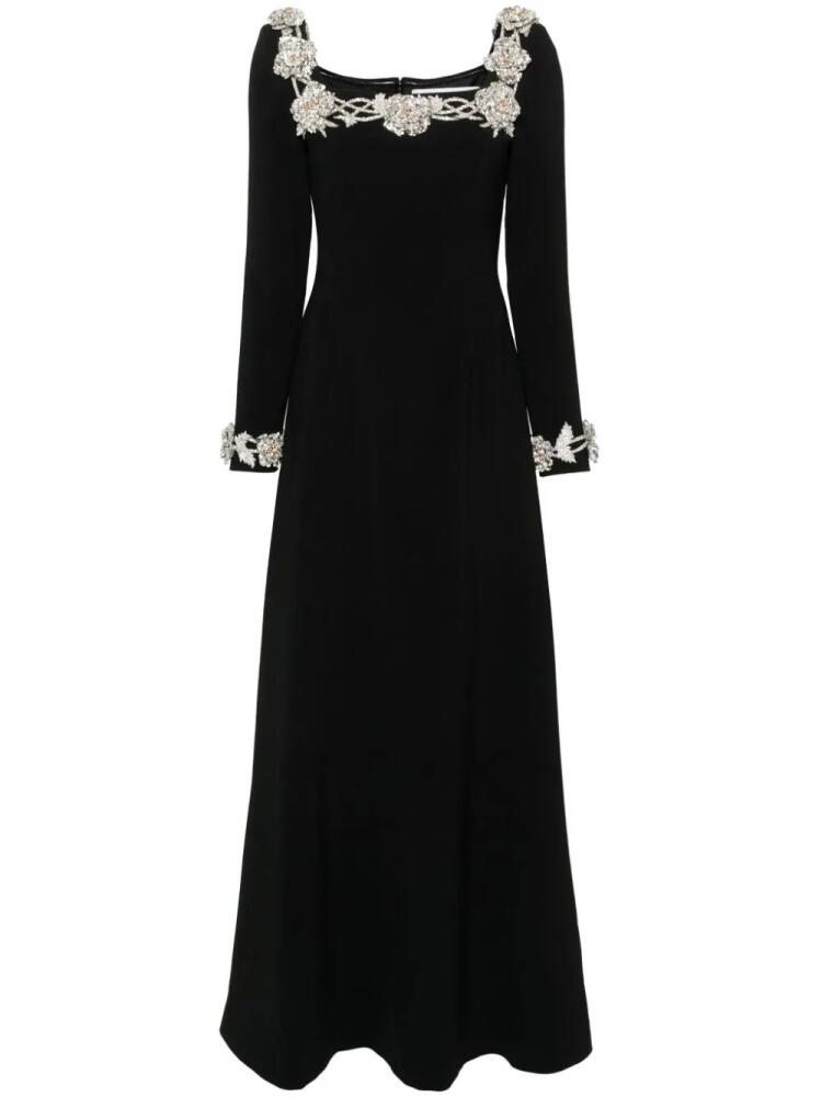 Dina Melwani crystal-embellished maxi dress - Black Cover