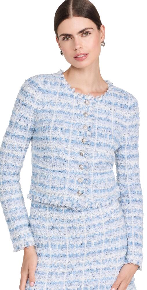 LoveShackFancy Spindle Cardigan Glacier Sky Cover