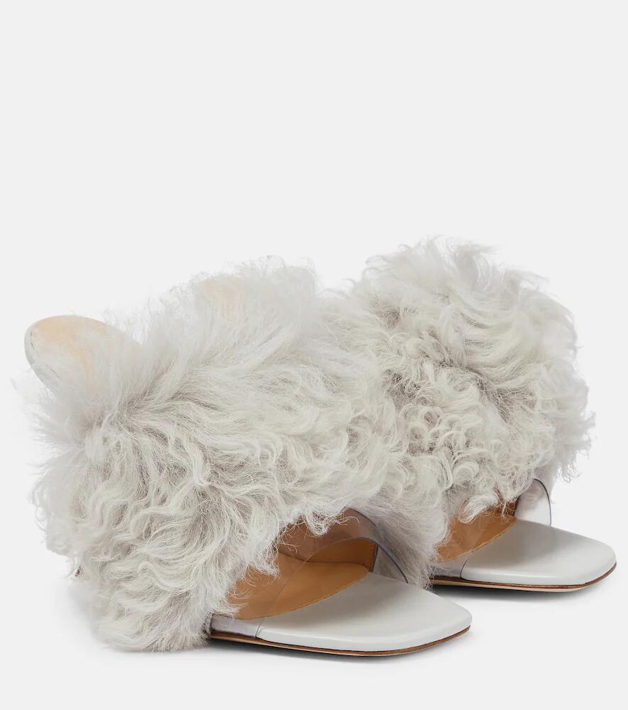 Magda Butrym Shearling PVC mules Cover