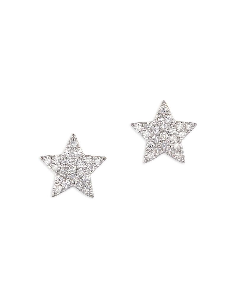 Phillips House Rhodium & 14K Yellow Gold Diamond Mini Star Infinity Stud Earrings Cover