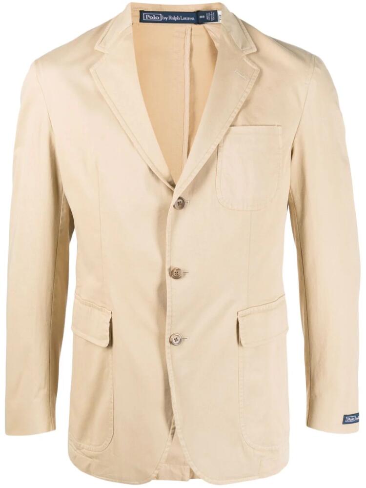 Polo Ralph Lauren notched-lapel single-breasted blazer - Neutrals Cover