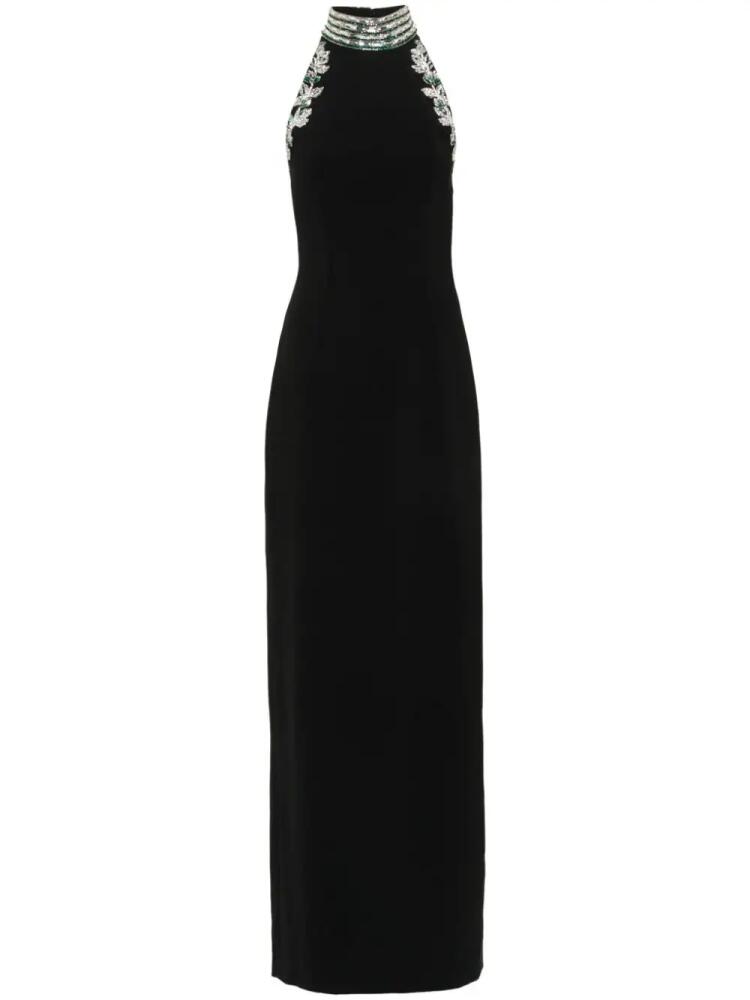 Dina Melwani crystal-embellished maxi dress - Black Cover