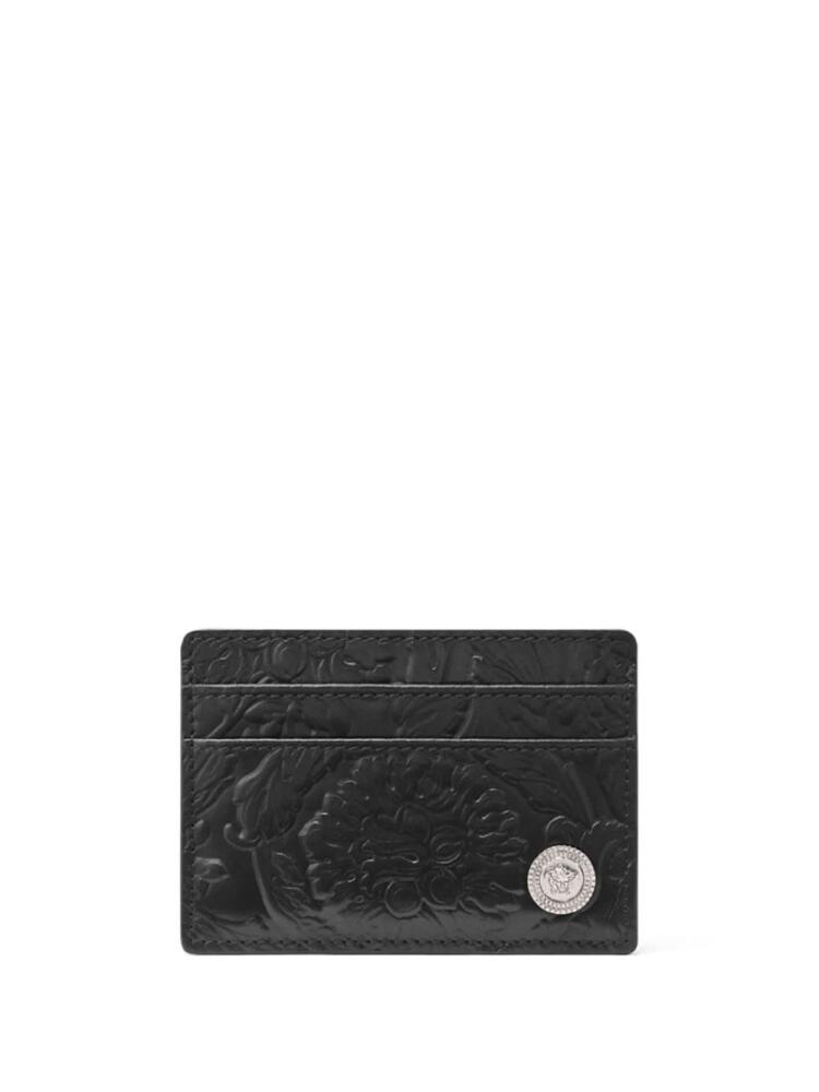 Versace Medusa Biggie leather cardholder - Black Cover