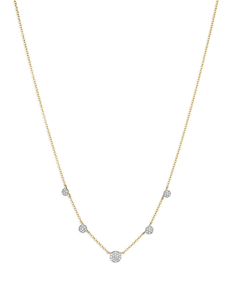 Phillips House Rhodium & 14K Gold Affair Diamond Cluster Station Necklace, 16-18 Cover