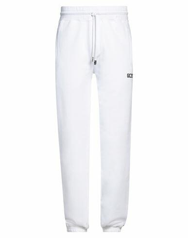 Gcds Man Pants White Cotton Cover