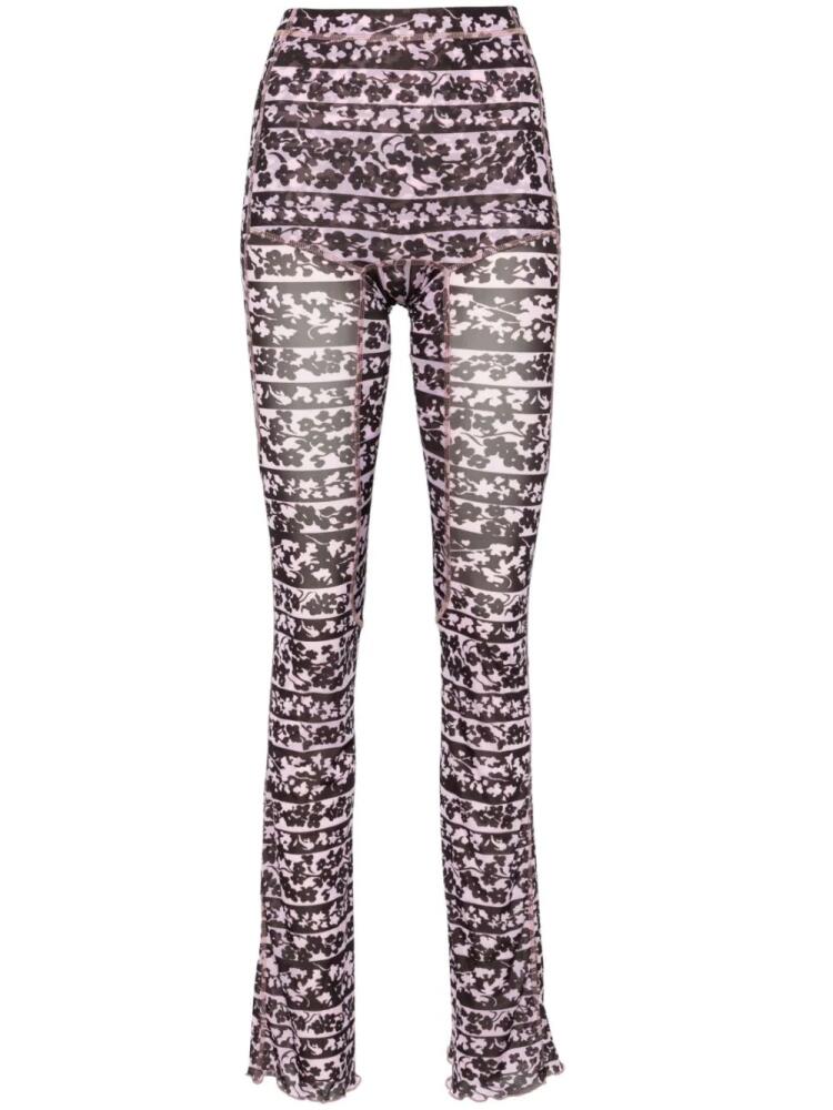 KNWLS Halcyon Blossom-print trousers - Pink Cover