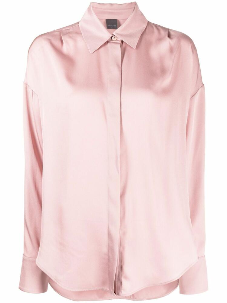 Lorena Antoniazzi drop-shoulder classic collar shirt - Pink Cover