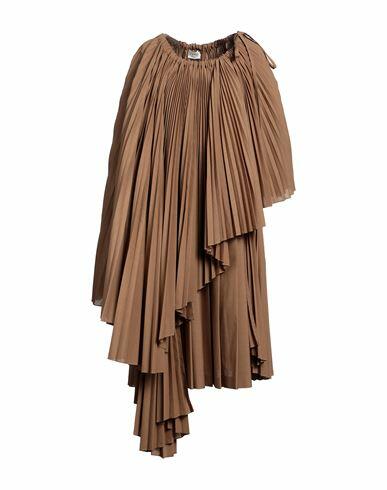 Quira Woman Midi dress Camel Polyester, Virgin Wool Cover