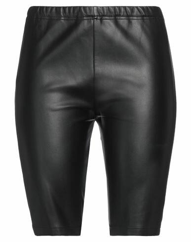 Mm6 Maison Margiela Woman Leggings Black Polyester, Polyurethane Cover