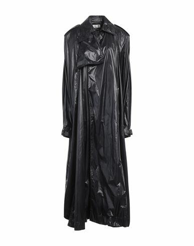 Saint Laurent Woman Overcoat & Trench Coat Black Polyamide Cover