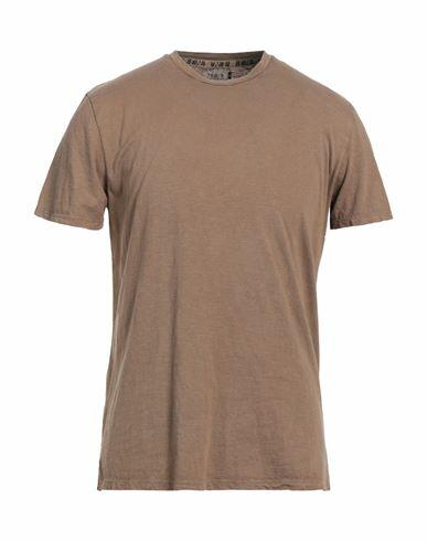 Berna Man T-shirt Brown Cotton Cover