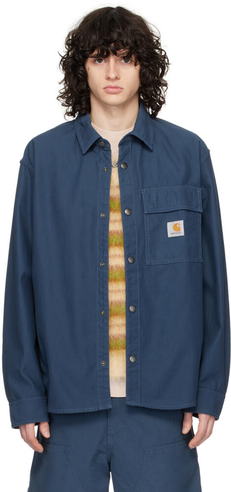 Carhartt Work In Progress Blue Hayworth Jacket Cover