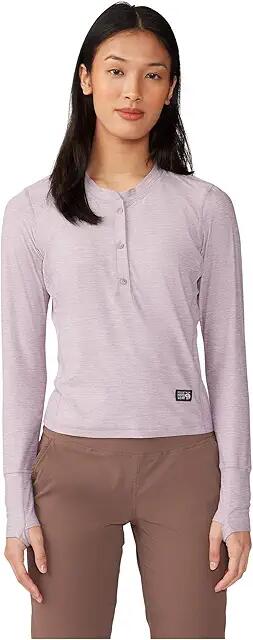 Mountain Hardwear Chillaction Long Sleeve Crew (Daze Heather) Women's Clothing Cover