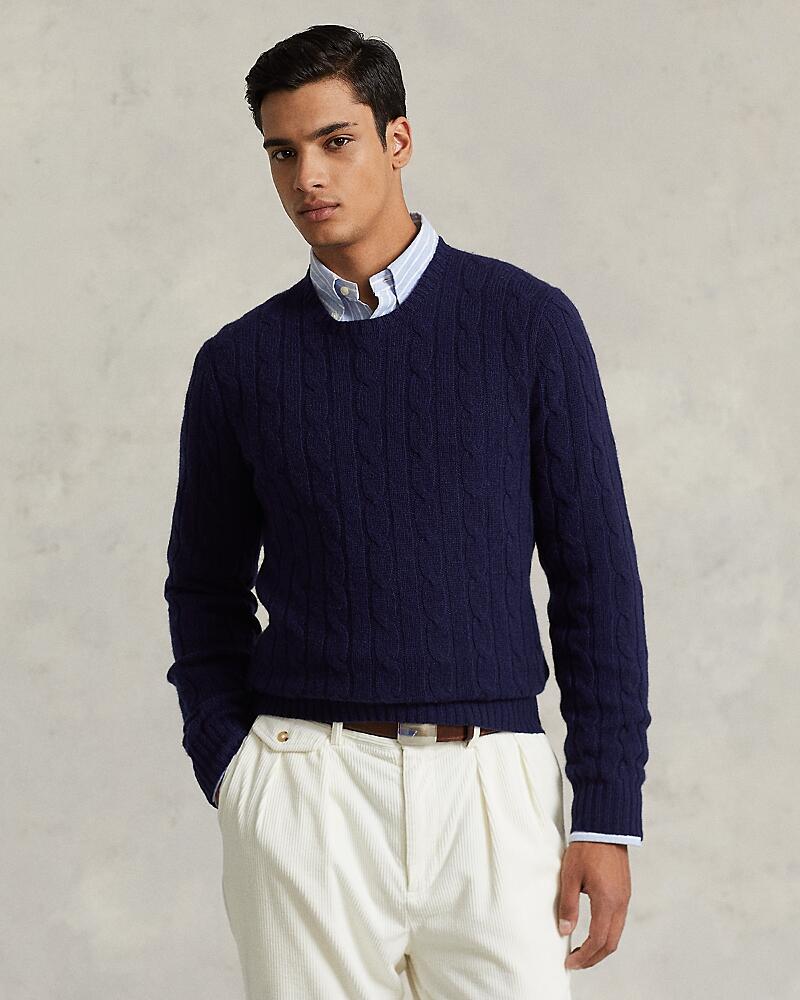 Polo Ralph Lauren Cashmere Cable Knit Crewneck Sweater Cover