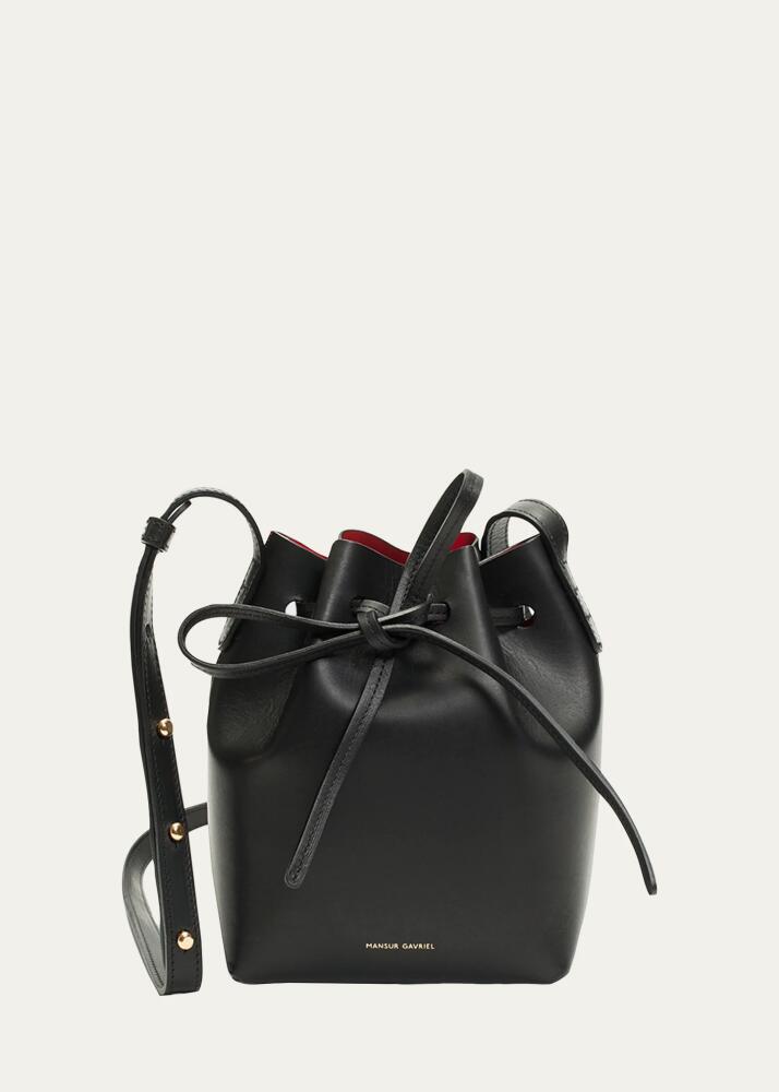 Mansur Gavriel Mini Vegetable-Tanned Leather Bucket Bag Cover