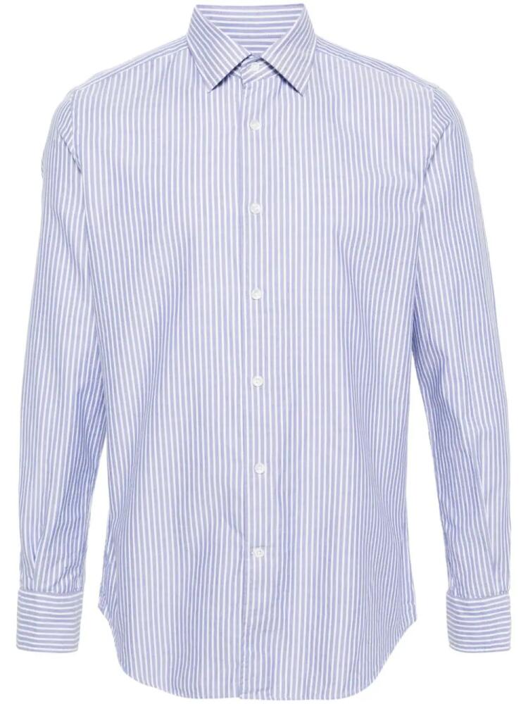 Glanshirt striped cotton shirt - Blue Cover