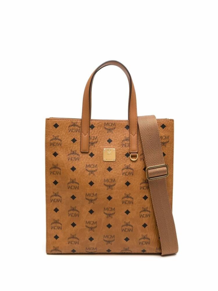 MCM Small Aren tote bag - Brown Cover