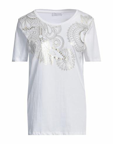 Diana Gallesi Woman T-shirt White Cotton Cover