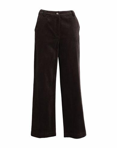 Topshop Woman Pants Dark brown Cotton Cover