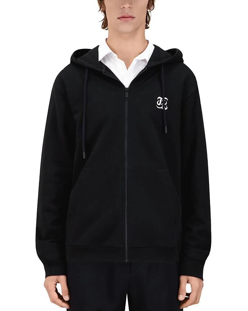 The Kooples Zip Front Graphic Hoodie Cover