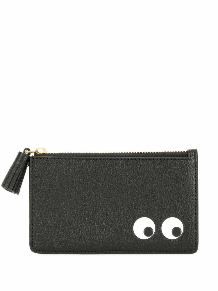 Anya Hindmarch EYEs zipped card case - Black Cover