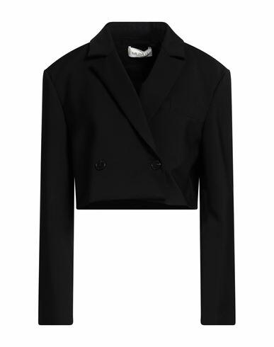 Meimeij Woman Blazer Black Viscose, Polyamide, Elastane, Acetate Cover