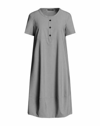 Biancoghiaccio Woman Mini dress Grey Polyester, Viscose, Elastane Cover