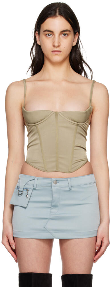 Miaou Khaki Kiko Corset Cover