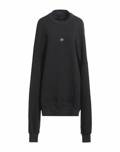 Dolce & gabbana Woman Sweatshirt Black Cotton, Elastane, Zamak Cover