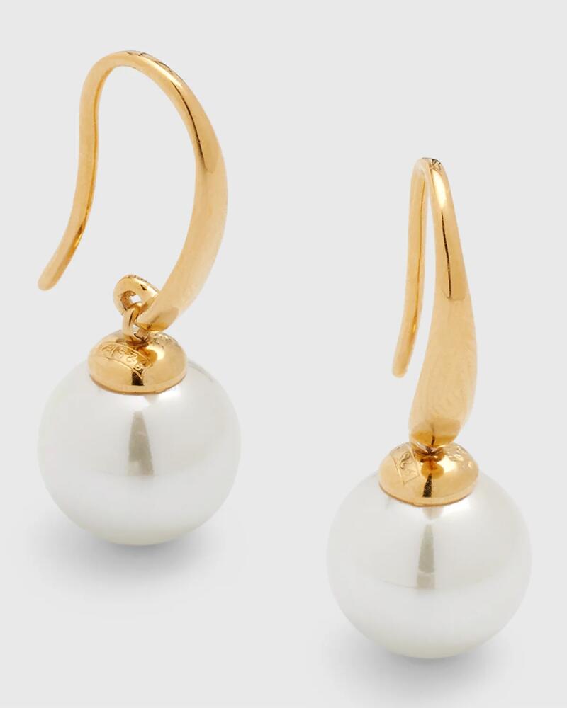 Majorica Lyra Pearl on French Wire Earrings Cover