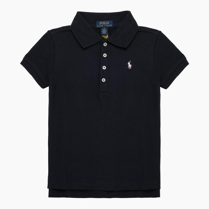 Polo Ralph Lauren Navy cotton polo shirt with logo Cover