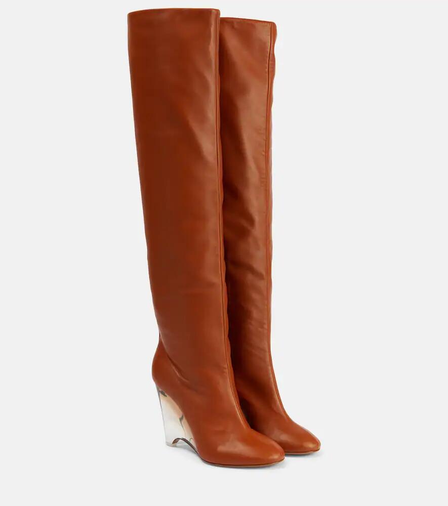 Alaïa Leather knee-high boots Cover