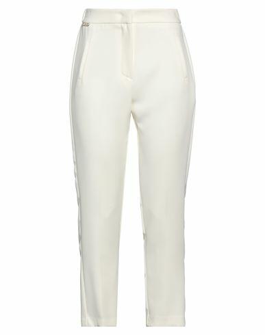 Kontatto Woman Pants Ivory Polyester, Elastane Cover