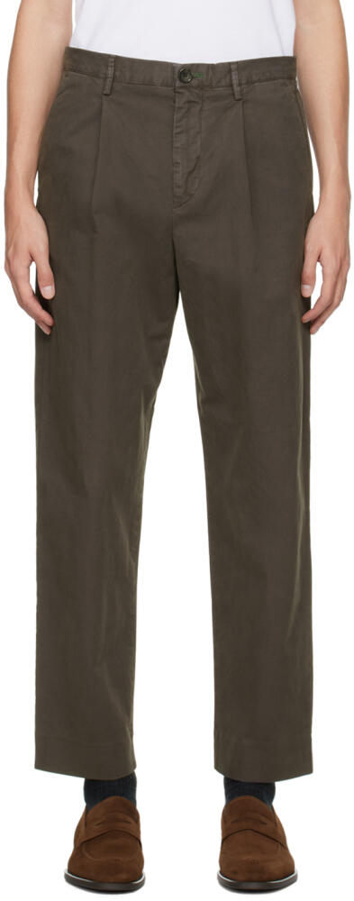 PS by Paul Smith Gray Pleated Trousers Cover