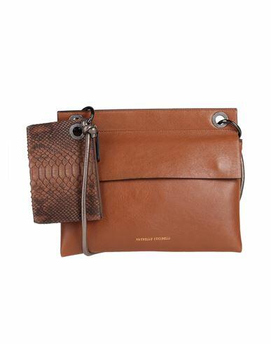 Brunello Cucinelli Woman Cross-body bag Brown Soft Leather Cover